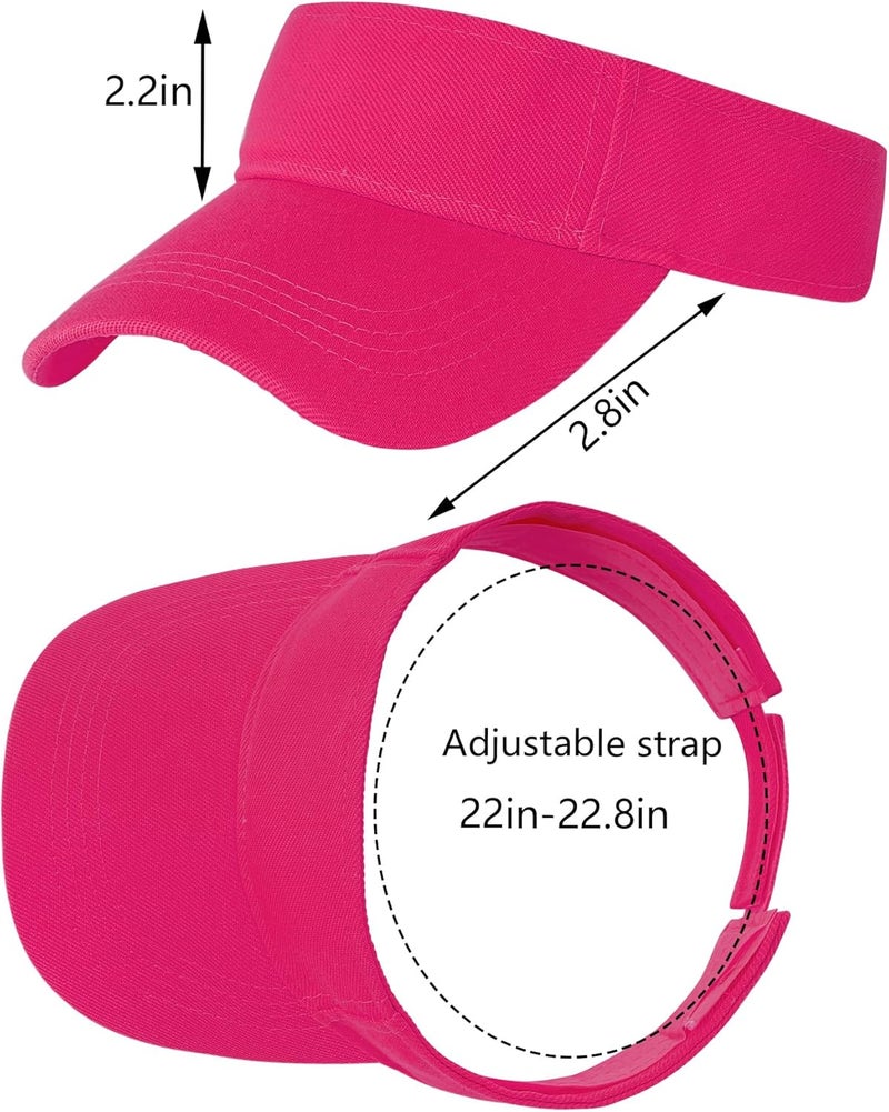 Marrywindix 1 Piece of Sport Wear Athletic Visor Sun Sports Visor Hat Visor Adjustable Cap for Women and Men (One Size) - Image 2